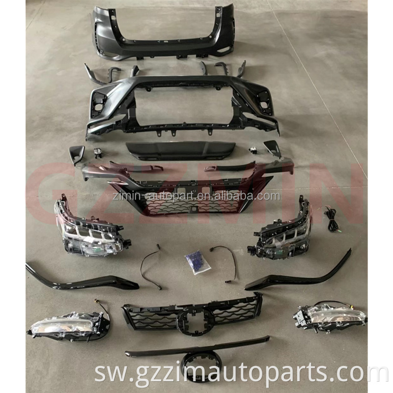Mbele mpya ya kuwasili & nyuma bumper bodykit kuboresha kit kit kit fit for fo-tuner 2021